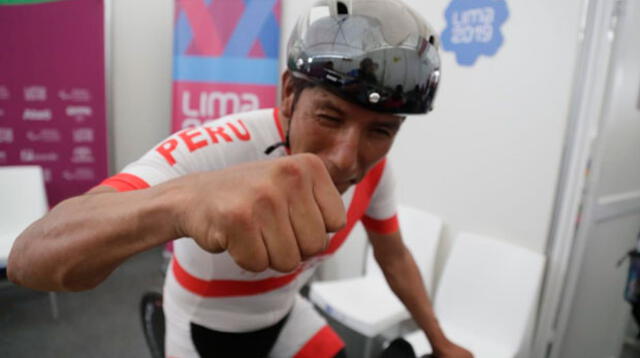 Israel Hilario, ganador de la prueba contrarreloj unificada de las clases C5 a C1 Para ciclismo de ruta en los Juegos Parapanamericanos 2019  