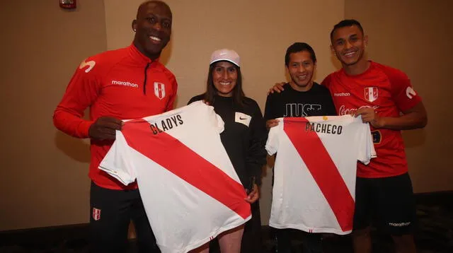 Gladys Tejeda y Christian Pacheco visitaron a la selección