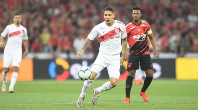 Paolo Guerrero en Inter de Porto Alegre vs Athlético Paranaense EN VIVO por Final Copa de Brasil