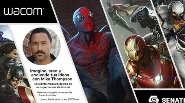 Ha ilustrado a personajes de Marvel como Spider-Man, Pantera Negra, entre otros