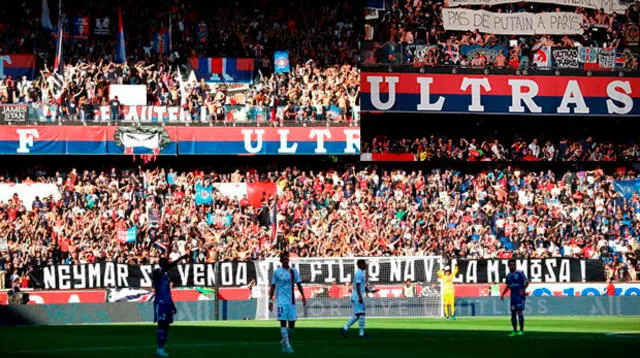 Neymar durante todo el encuentro fue  insultado por los ultras del PSG