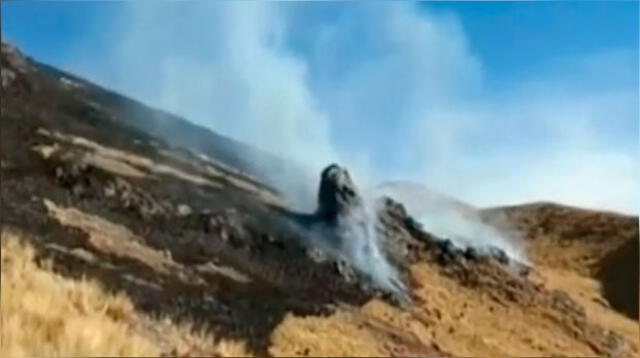 Incendio forestal en Cusco puso en peligro complejo de  Saqsayhuaman