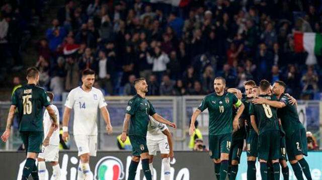 Italia derrotó 2-0 a Grecia y clasificó a la Eurocopa 2020 FOTO: EFE