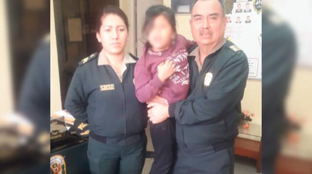 Aparece niña de 6 años que había desaparecido en La Victoria