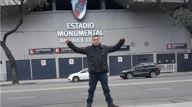 El agente de seguridad  hincha de River Plate
