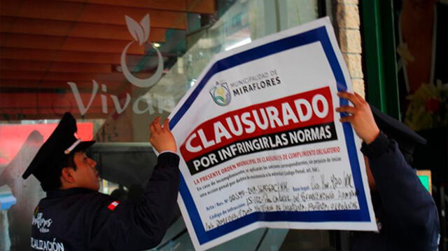 Clausauran supermercado Vivanda ubicado en la avenida José Pardo