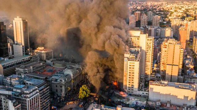 Incendio en Santiago de Chilé se prolongó por más de 2 horas