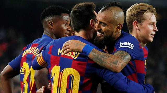 Arturo Vidal fue el autor del segundo gol del Barcelona ante Valladolid