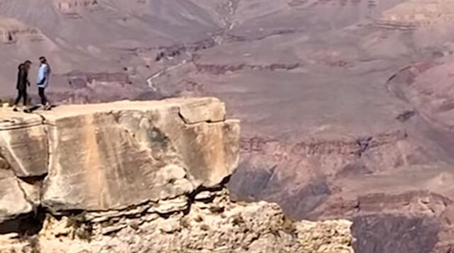 Turista se salvó de caer en profundidades del Gran Cañón