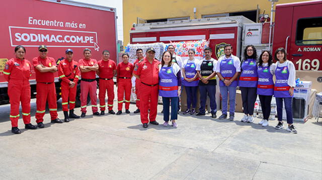 Reconocida empresa brinda apoyo a los bomberos