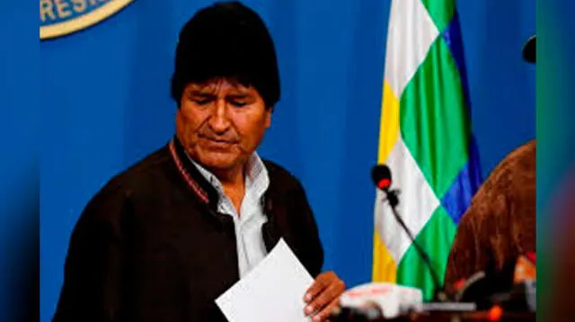 Parlamento recibió carta de renuncia de Evo Morales