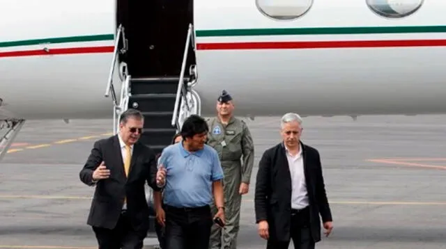 Avión que traslado a Evo Morale llegó a México