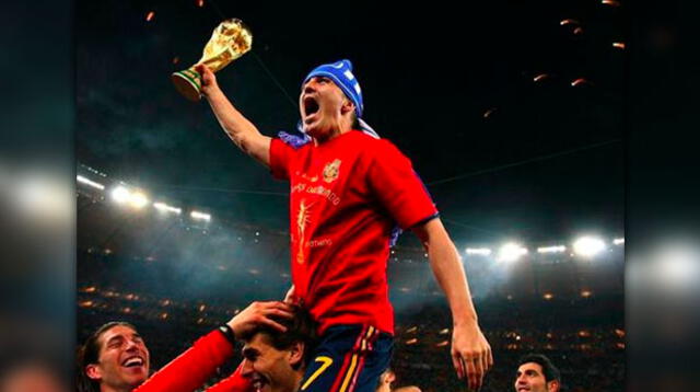 David Villa ganó la Copa del Mundo con su selección