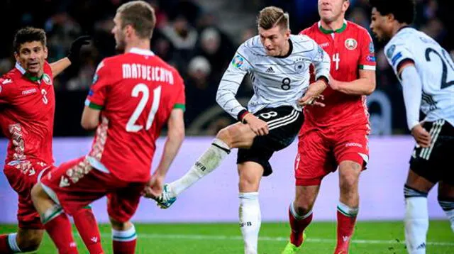 Alemania se impuso  por 4-0 a Bielorrusia 