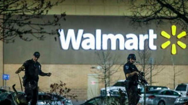 Un sujeto vestido de negro disparó esta mañana en un supermercado de Walmart dejando tres muertos 