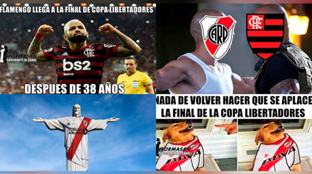 la final de la Copa Libertadores entre el River y el Flamenco ha generado divertidos memes 