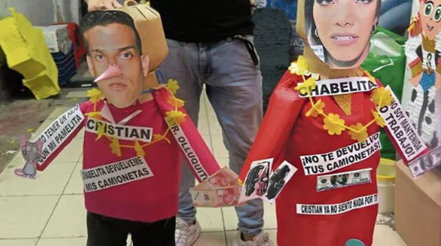 Arrasan piñatas de Christian Domínguez e Isabel Acevedo por Año Nuevo