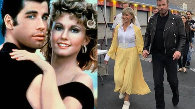 John Travolta y Newton-John revivieron a personajes de ‘Grease’.