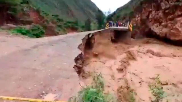 Parte de la infraestructura vial de La Libertad quedó derrumbada