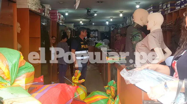 Policía Nacional del Perú incauta más de 11 millones de soles en ropa bamba de policía