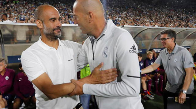 Para Zidane, Guardiola es el mejor entrenador del mundo