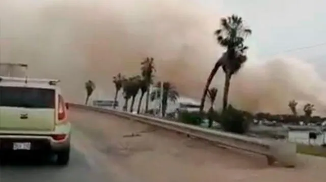 El humo del incendio forestal en los pantanos de Villa llegó afectar a los vecinos por el fuerte olor a quemado