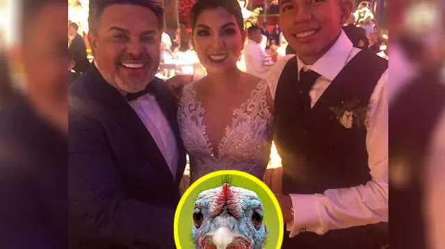 Andres Hurtado les regaló un vale de pavo a los recién casados