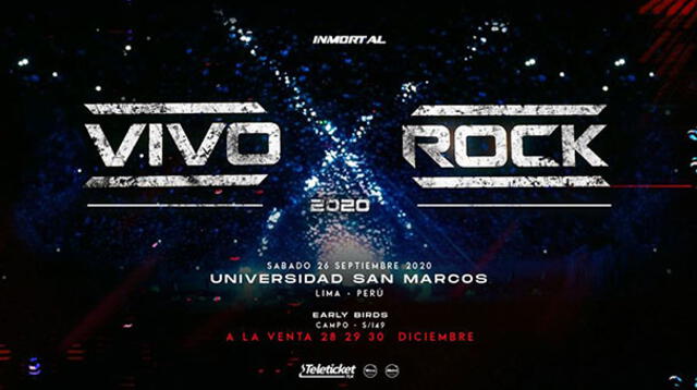 Vivo x el Rock 2020: Entérate de la fecha y precios de las entradas