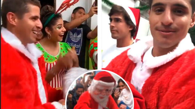 Aldo Corzo compartió con niños la víspera de la Navidad