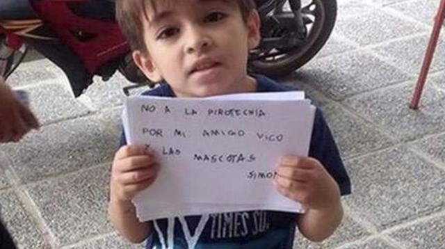 Niño argentino sensibiliza a su país sobre los pirotécnicos [FOTO]