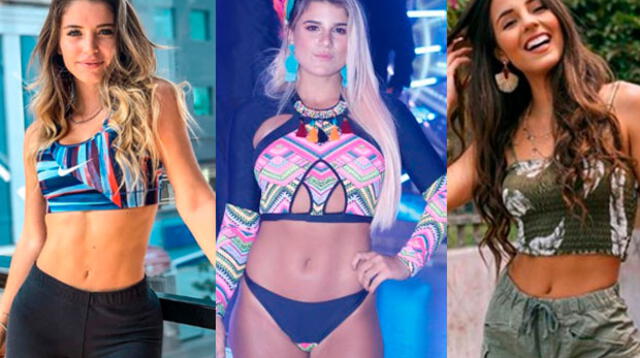 Flavia Laos, Luciana Fuster y Macarena Vélez usan el mismo bikini por canje 