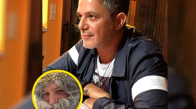 Alejandro Sanz se vistió como uno de los Reyes Magos