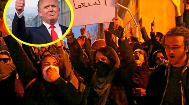 Donald Trump se pronunció vía Twitter por la marcha en contra de Khamenei 