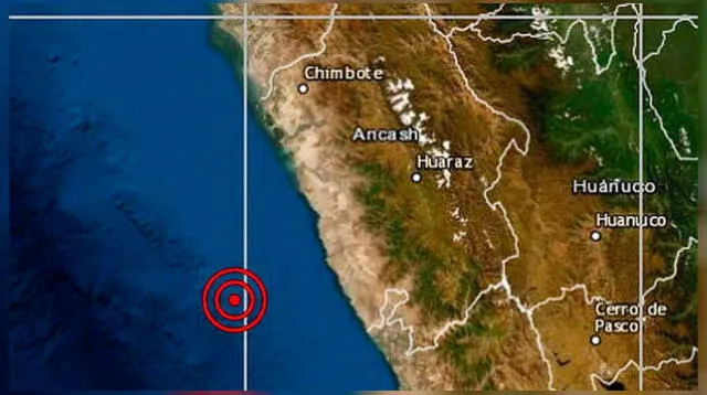 Epicentro fue a 82 kilómetros al suroeste de Huarmey