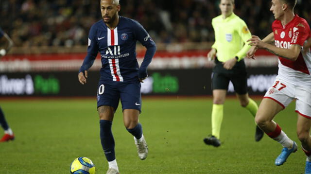 PSG y Mónaco disputaron un intenso partido en el Estadio Luis II | Foto: Paris Saint-Germain