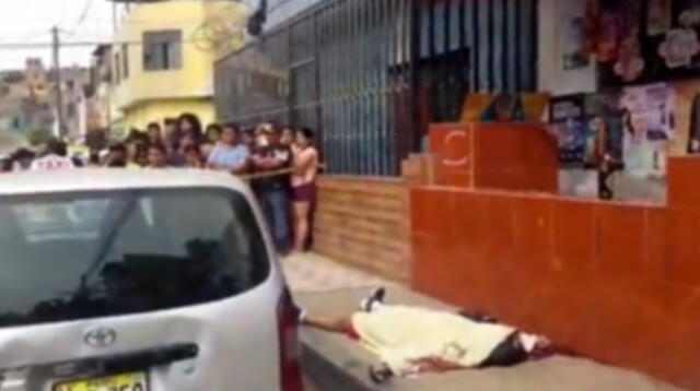 Matan a hombre afuera de una bodega en Comas [VIDEO]