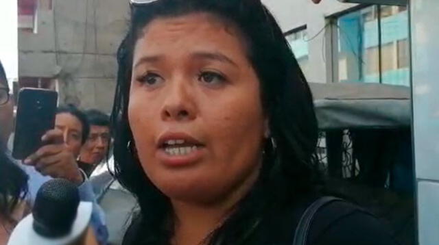 Brigitte Flores, la mujer casi quemada viva en La Victoria, defendió a su agresor a las afueras de la Comisaría