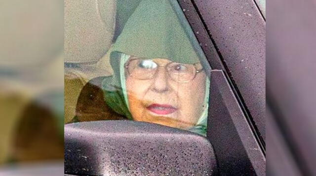 Reina Isabel II fue captada regresando a su casa manejando su camioneta