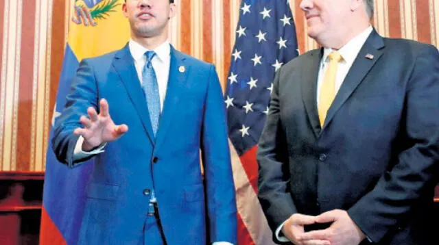 Juan Guaidó se reunió con el secretario de Estado norteamericano, Mike Pompeo