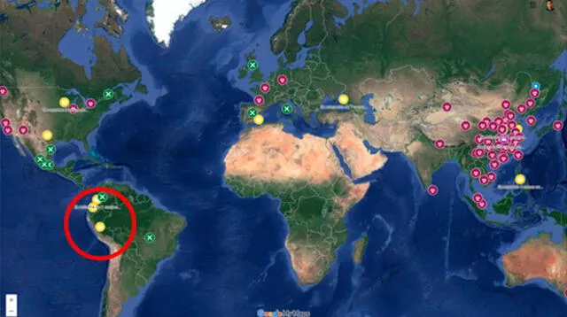 El mapa de Google fue creado para mostrar el avance del coronavirus en el mundo.