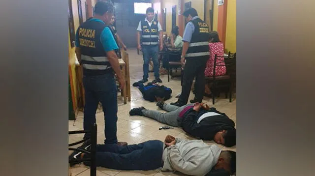 Policía Nacional del Perú capturó a los “Los raquetero del kilómetro 11” en el preciso momento que realizaban sus fechorías