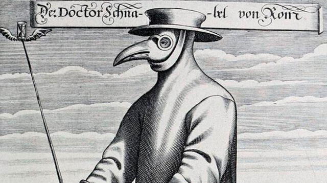 En los siglos XVII y XVIII, doctores utilizaban máscaras que parecían picos de aves para protegerse