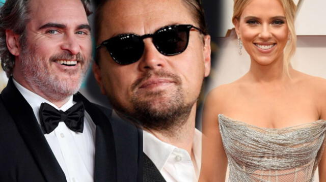 Joaquin Phoenix, Leonardo DiCaprio y Scarlett Johansson llegan a los premios