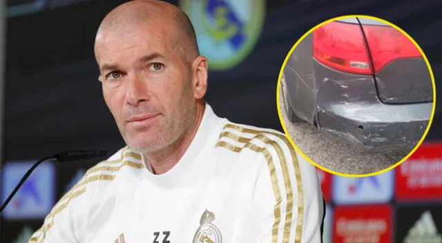 La reaccion de una persona al ser chocado por Zidane