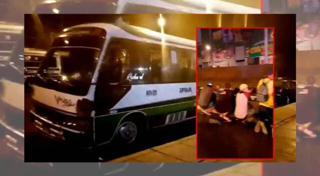 24 hinchas ecuatorianos asaltaron bus en Independencia [VIDEO]