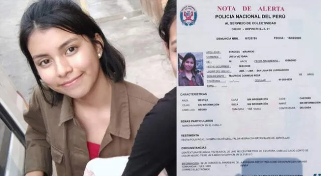 Niña de 14 años desapareció de su casa en San Juan de Lurigancho