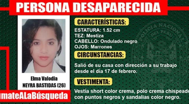 La joven desaparece cuando se dirigía a su centro de trabajo