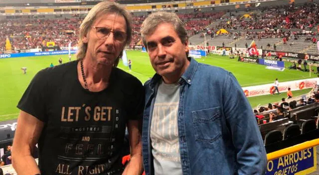 Ricardo Gareca y Néstor Bonillo presentes en el partido de Anderson Santamaría y Christian Cueva.