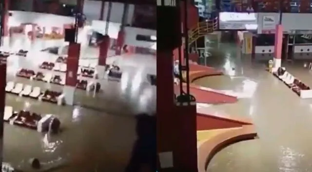 Terminal de Tacna inundado