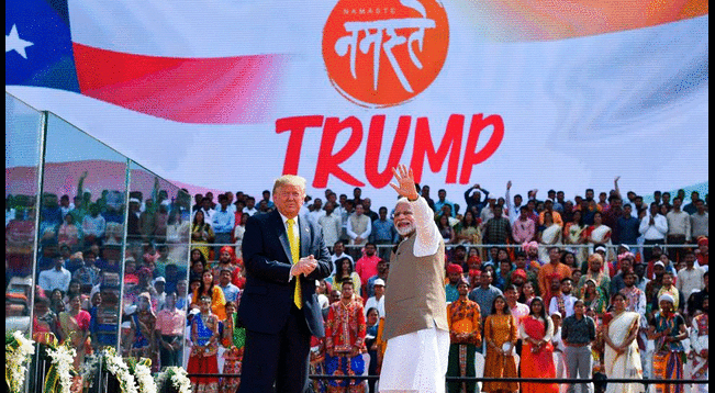 Trump llega a la India